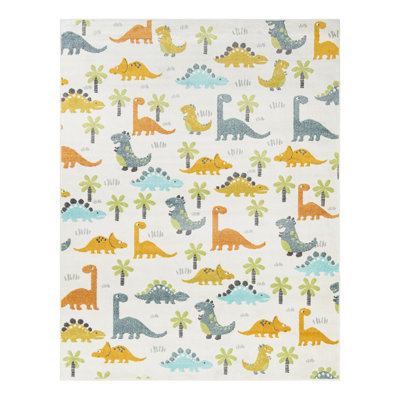 Unique Loom Dinotopia Whimsy Kids Rug