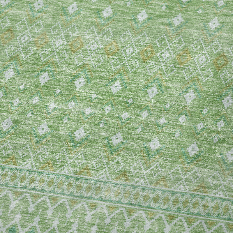 Jeté bohème Addison Sherpa ASB709, Aloès