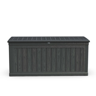 Coffre de terrasse extérieur de grande capacité avec conception imperméable, idéal pour ranger des articles de patio et de jardin, adapté à une utilisation intérieure et extérieure