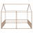 Metal House Platform Beds, Two Shared Beds