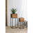 Set Of 2 Reclaimed Wooden Box With Black Iron Stand/ L:11X11x29.5" S:8.5X8.5X21.5"