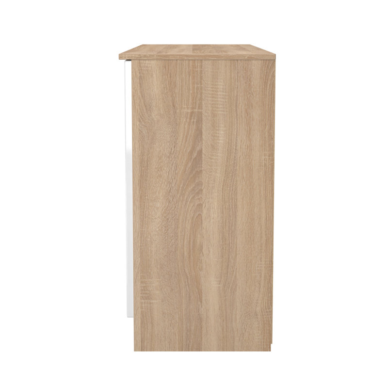 Chantez 126cm Sideboard, White/Oak