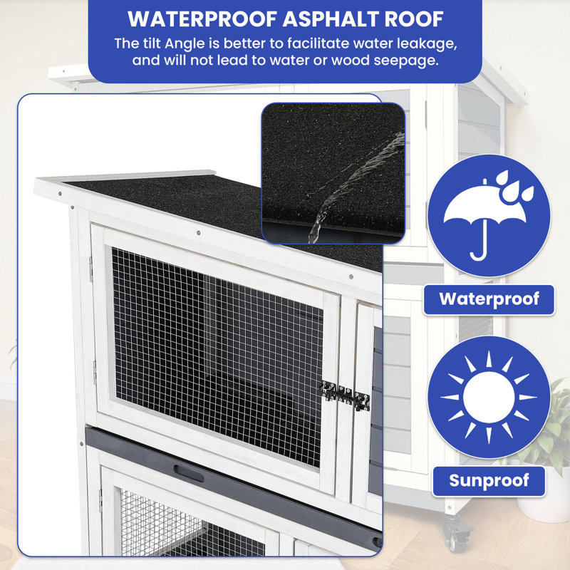 Flin Weather Resistant Rabbit Hutch