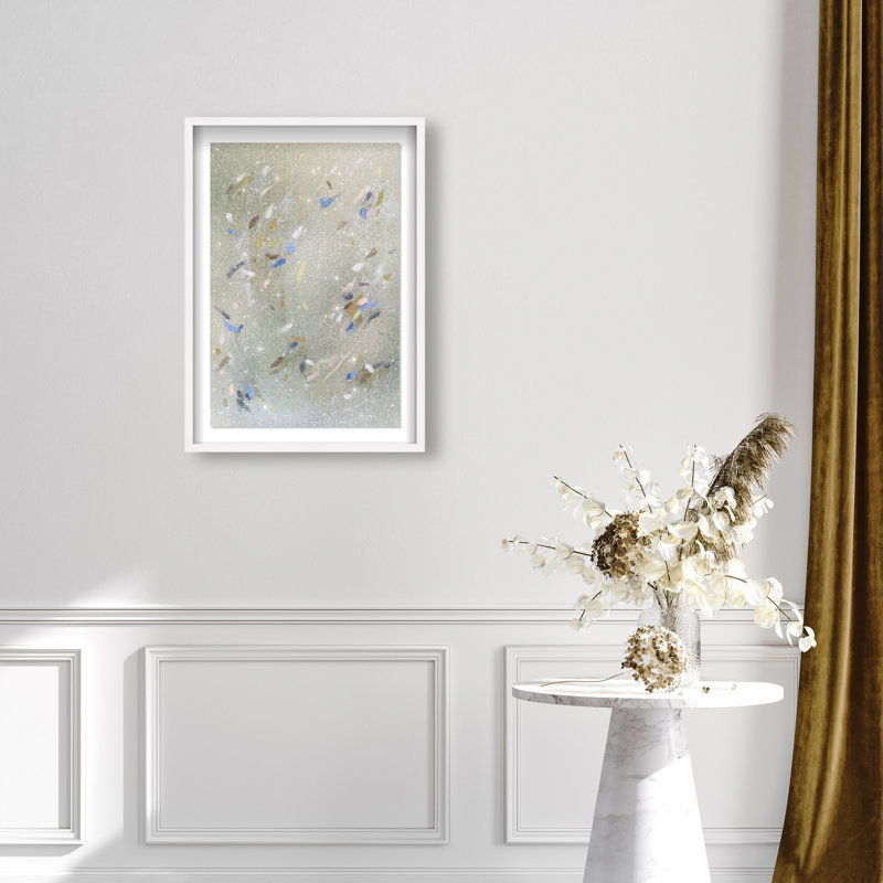 Spontaneous Trace Print by Oliver Gal, 16.5"H x 11.5"W, White Shadowbox