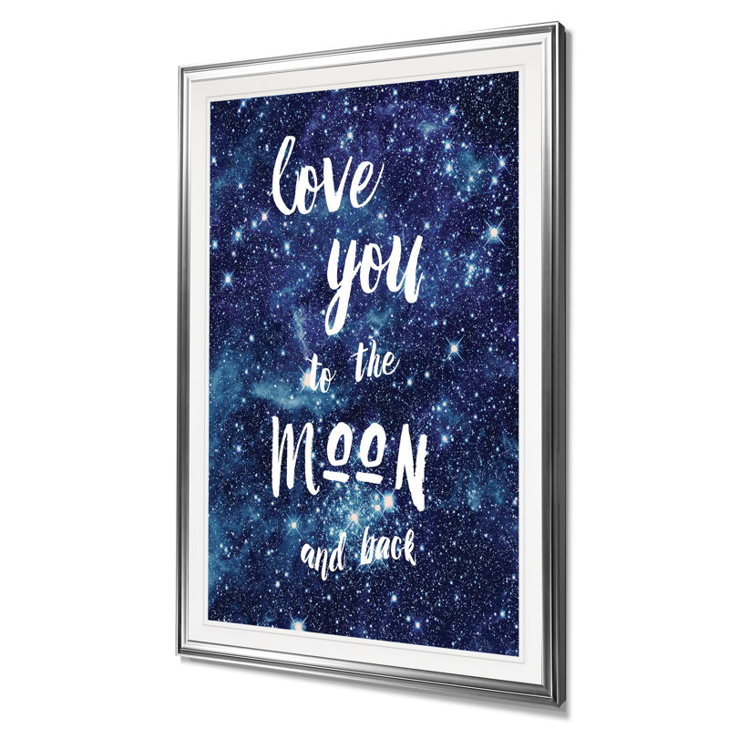 « see the stars », reproduction, H 24 po x l 20 po x P 1,5 po, Cadre argenté