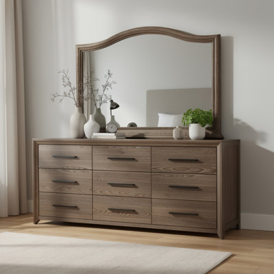 Gyselle Wood Wall Mirror