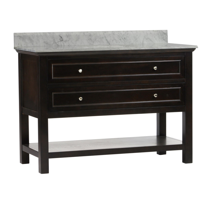 Ensemble de meuble-lavabo de salle de bain simple 48 po Chatwin, Espresso