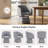 Swivel Barrel Accent Chair, Soft Chenille-Textured Fabric, 360° Swivel, Deep Cushioned Seat without Pillow-1855207366