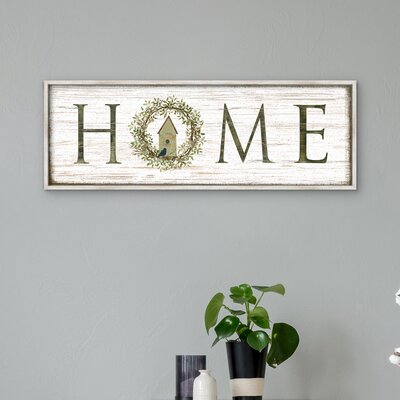 Home Panel by Beth Albert - Picture Frame Textual Art Print on Canvas -  Gracie Oaks, A6F9BAF3502A4F2088D3DB36FECDC8BC