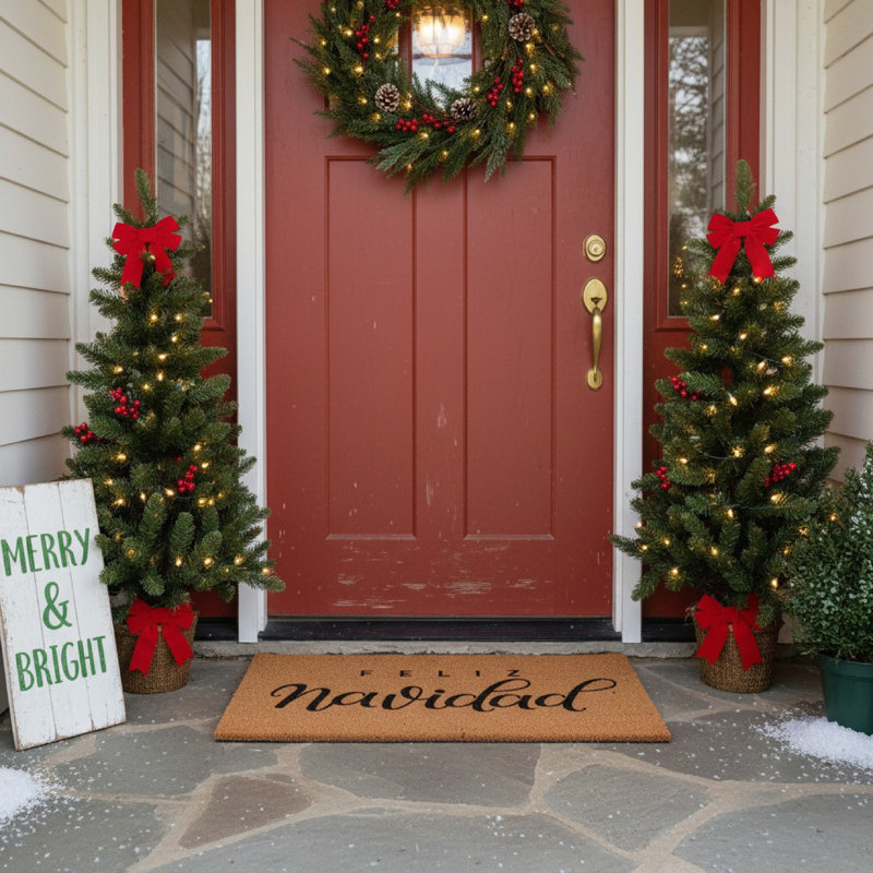 Paillasson Classic Feliz Navidad, H 17 po x l 29 po