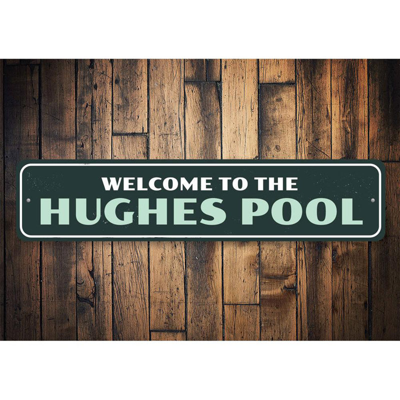 Enseigne familiale en aluminium, H 6 po x l 24 po x P 0,063 po