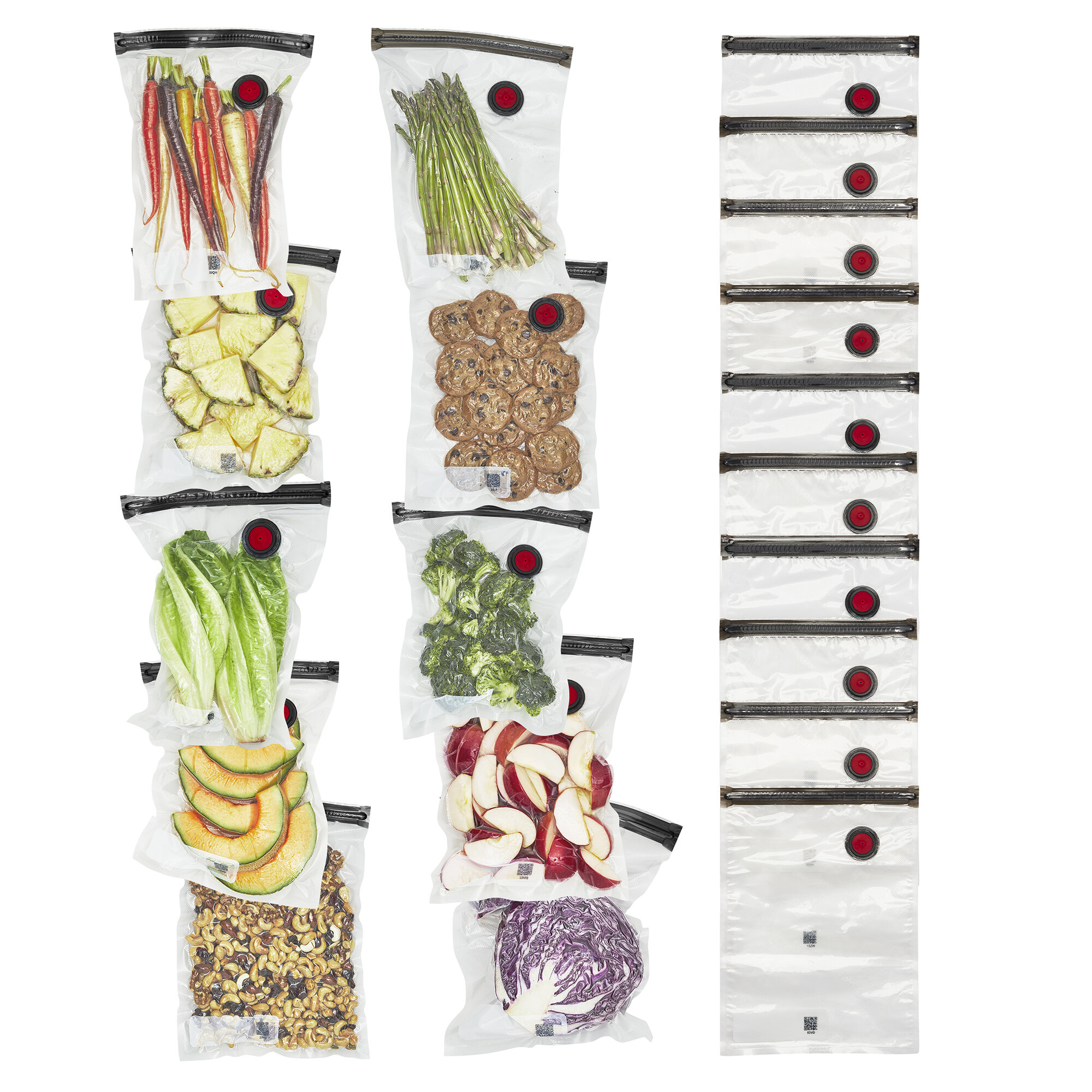 Zwilling Fresh & Save 10-PC Small Vacuum Sealer Bags 1/2 Gallon, Reusable  Snack Bags, Meal Prep