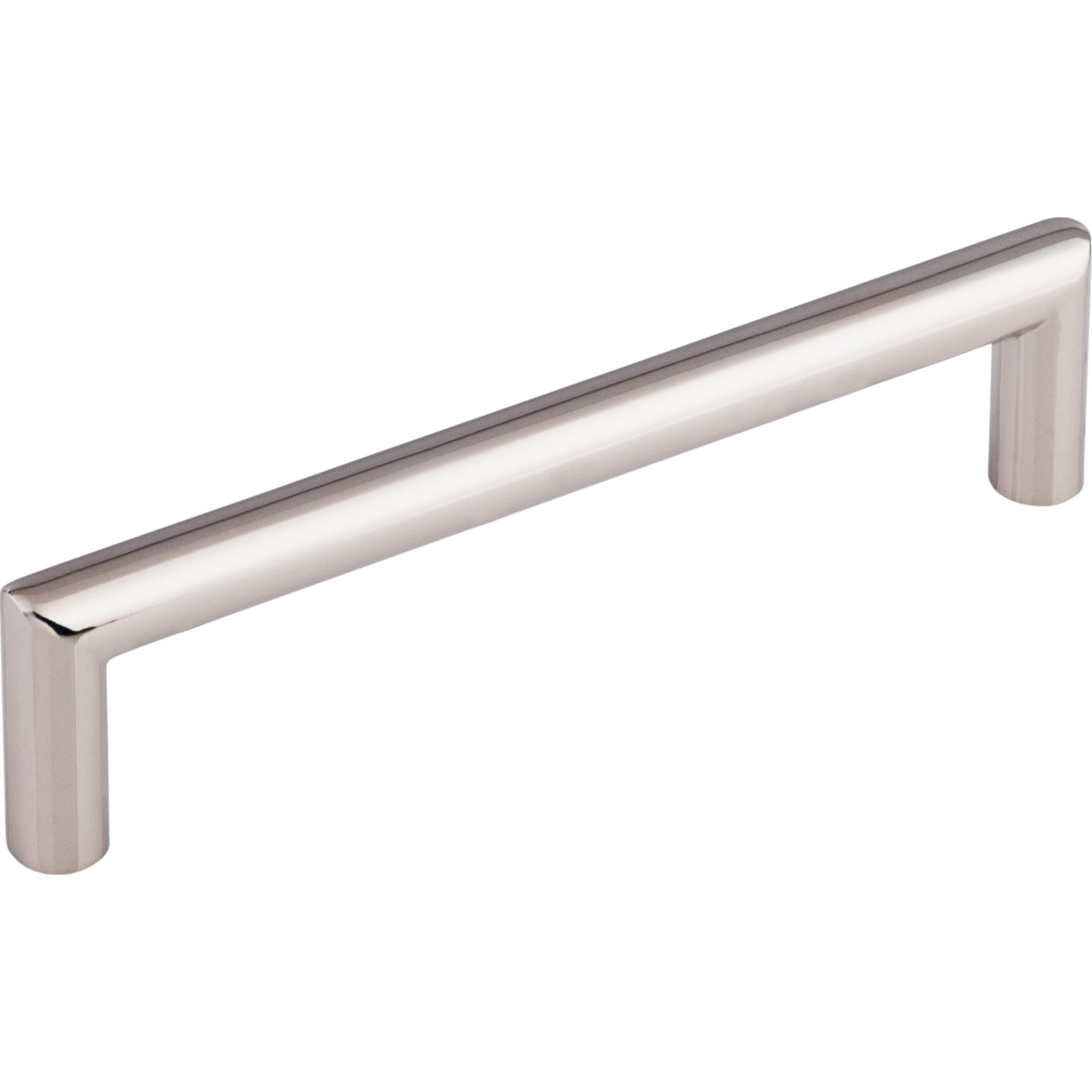 Kinney Bar Cabinet Pull, Polished Nickel, 5 1/16" Center to Center