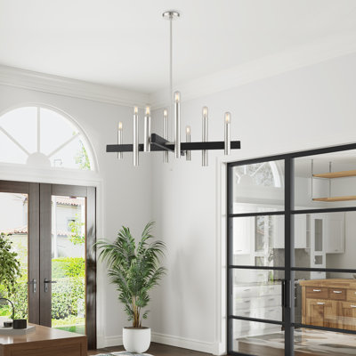 Jozlyne 8 - Light Dimmable Modern Linear Chandelier