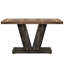 Table de salle à manger de 47 pouces pour 4 personnes, table de salle à manger de cuisine noire avec piédestal robuste, table de salle à manger en bois-1560856014