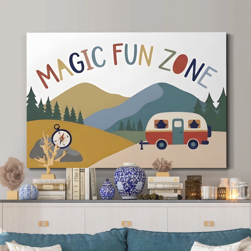 «Mountain Wanderlust», impression sur toile encadrée