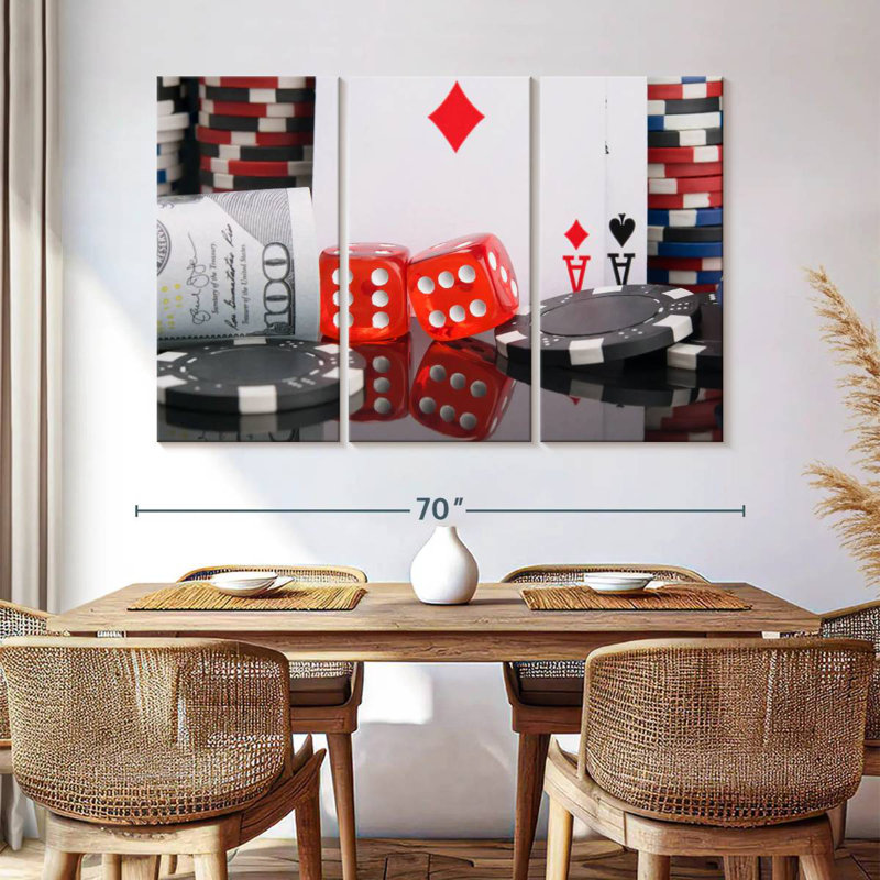 Senne Gambling Set, 36" H x 57" W