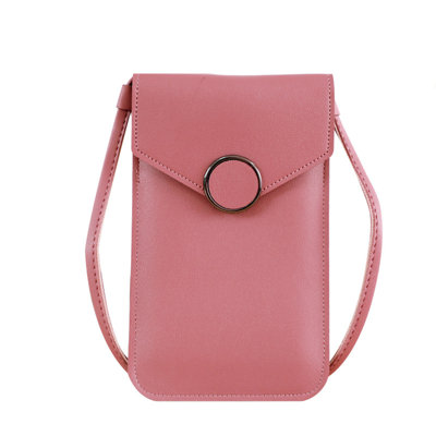 Backpack DGS Women Touchscreen Phone Bags, Mini Leather Mobile Phone Crossbody Bags Shoulder Handbag Wallet With Credit Card Slots