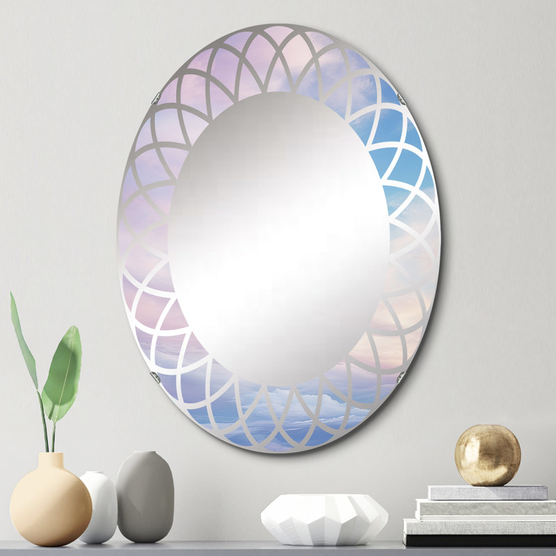 Rexlake - Miroir mural paysager ovale, 30 po x 20 po