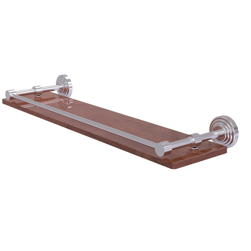 Beresford Bracket Shelf, Satin Chrome, 3" H x 22" W x 5" D