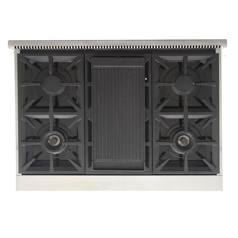 Kucht 36'' W Free Standing Range, Liquid Propane, Gray