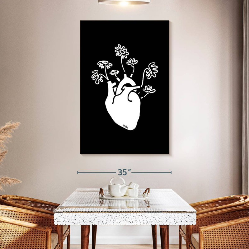 Hardie Blooming Heart, 51" H x 34" W