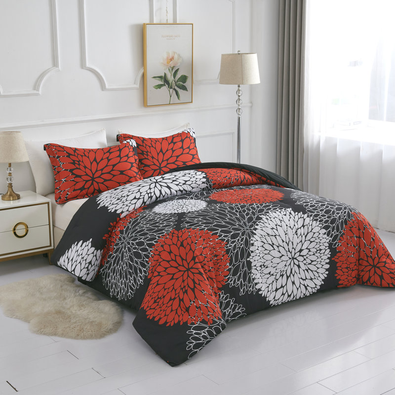 Ensemble d'édredon 6 pièces Koniroom, Twin Comforter + 5 Additional Pieces, Pink/Blush