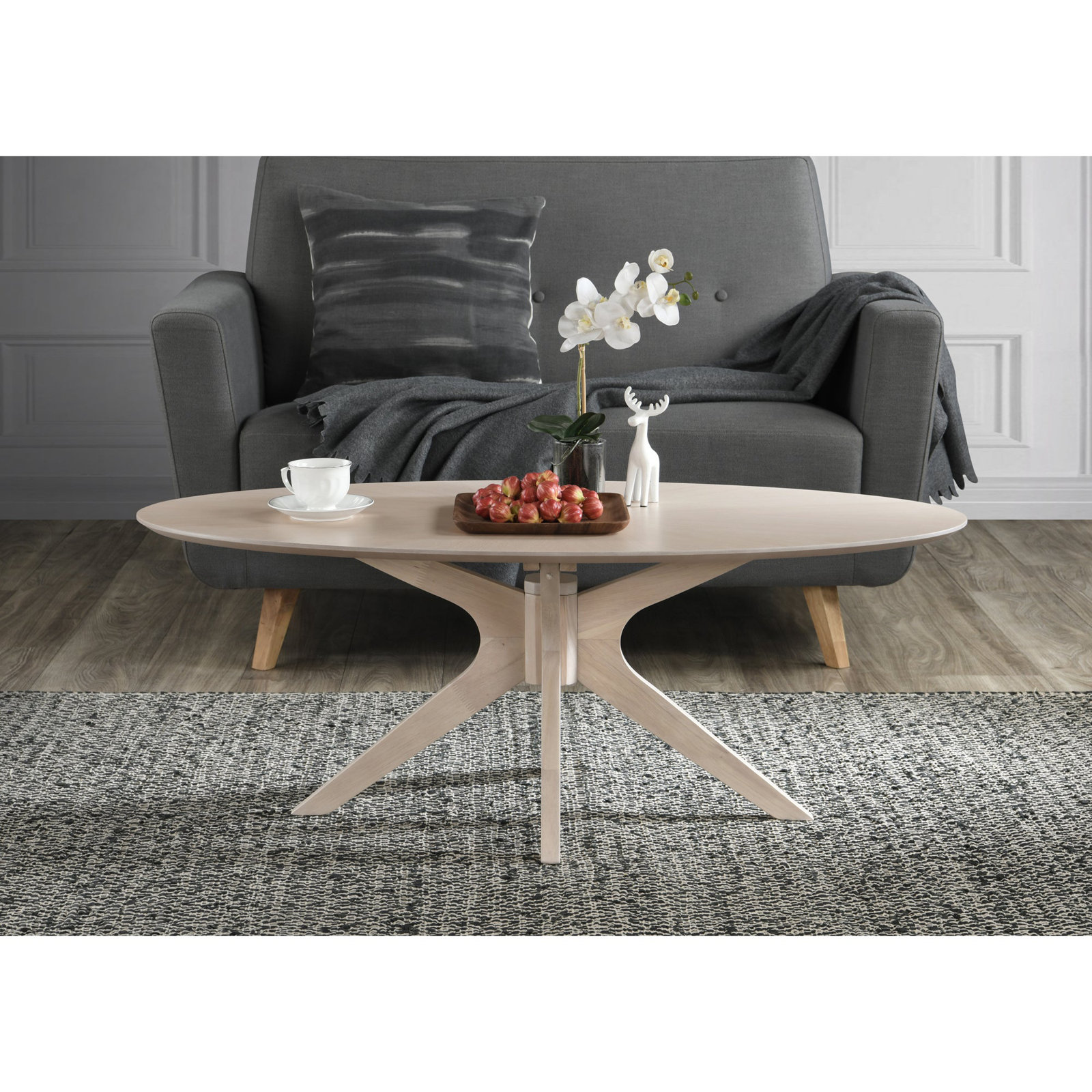 Fenway 47" Dining Table, Wash Top/Wash Base