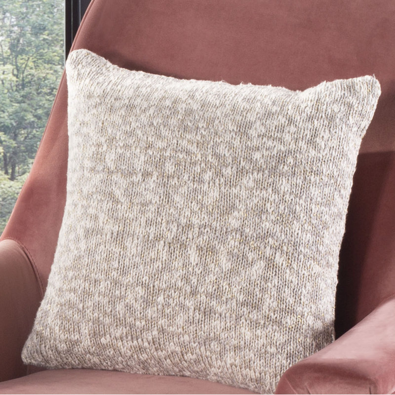 Panna Cotton Reversible Throw Pillow