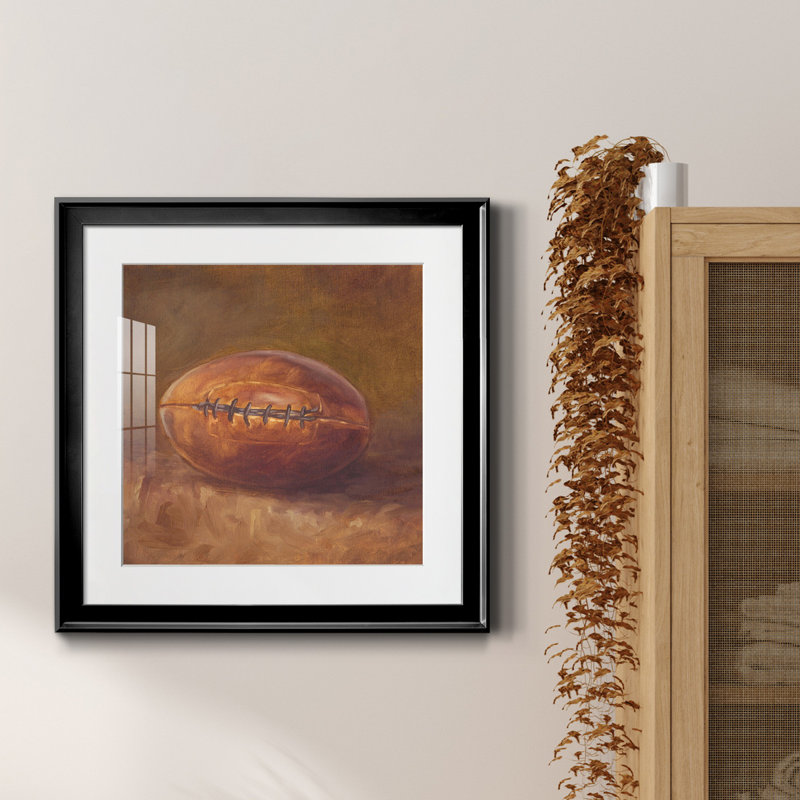 «Rustic Sports IV», reproduction encadrée de qualité supérieure - prête à être accrochée, H 26,5 po x l 26,5 po x P 1,5 po