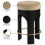 Tabouret de comptoir rembourré en velours Bocceli-1008462359-1008462353