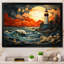 Phare côtier majestueux III - Nautique et plage, impressions sur toile-672191593-672191595