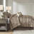 7 Piece King - Brown Gold Comforter Bedding Enchanting