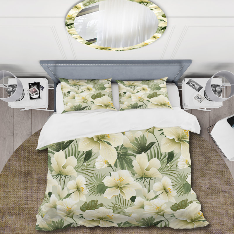 Literie Tranquil Oasis, Housse de couette simple + 1 taie décorative stan