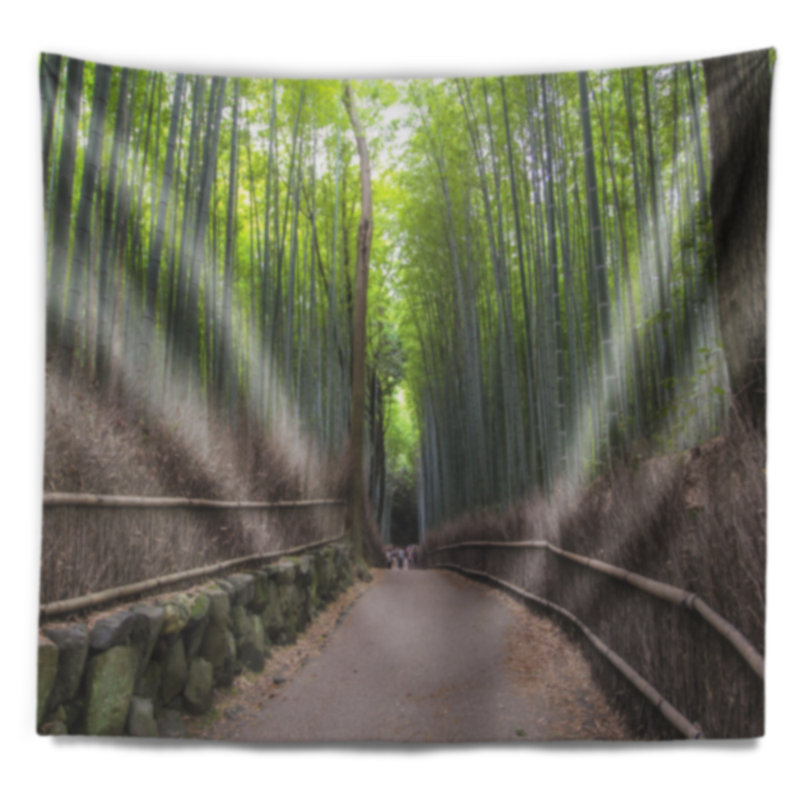 Tapisserie du chemin de bambou Arashiyama, H 50 po x l 60 po