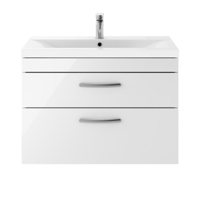 Athena 810mm Single Bathroom Vanity with Integrated Ceramic Basin