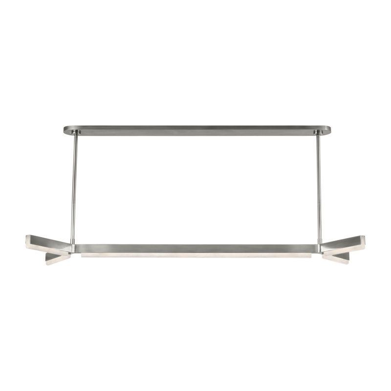Linea LED Chandelier, Antique Nickel
