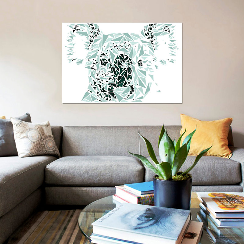 Art sur toile Cristian Mielu Koala, H 18 po x l 26 po x P 1,5 po, Toile tendue, Non mat