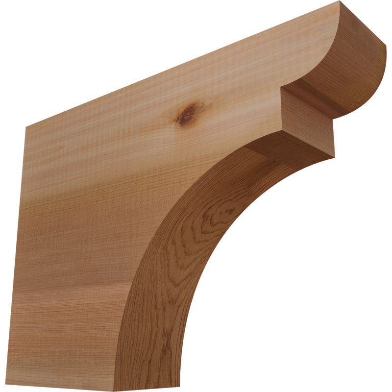 Yorktown Smooth Rafort Tail, Cèdre rouge, H 12 po x l 16 po x P 3,5 po
