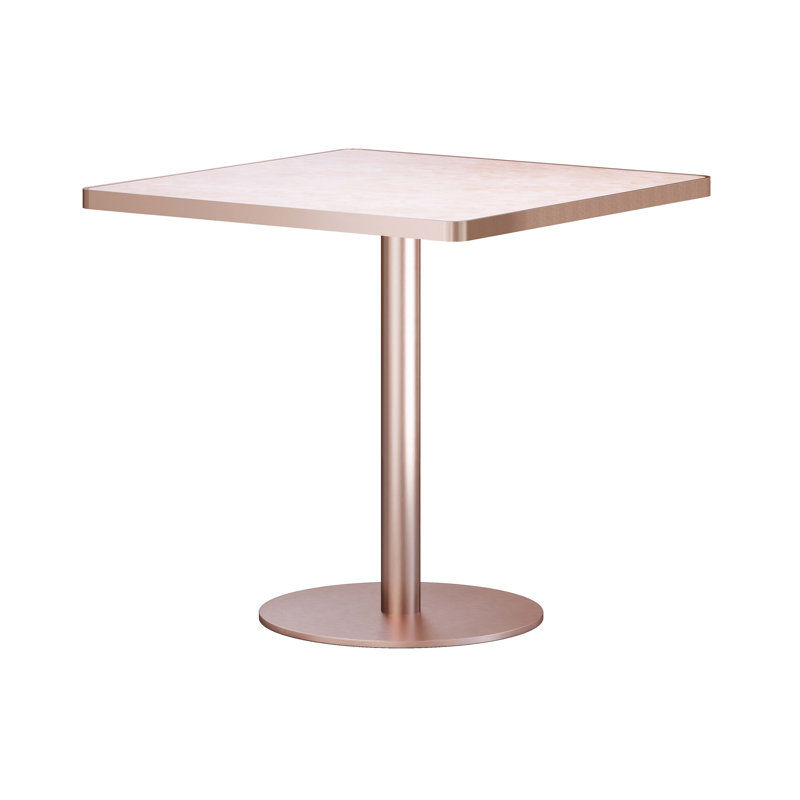 Table bistro de 31,5 pouces avec plateau en faux marbre Squard Modern
