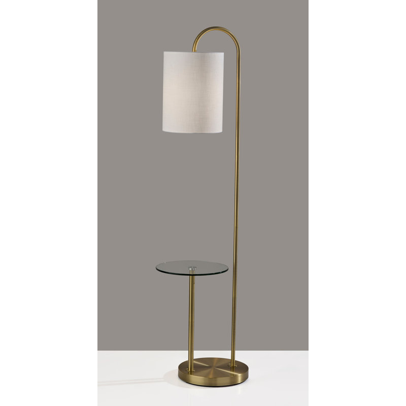 Lampe sur pied Amira, Laiton antique