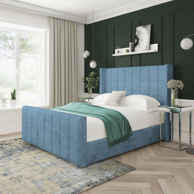 Willow Marble Upholstered Bed Frame