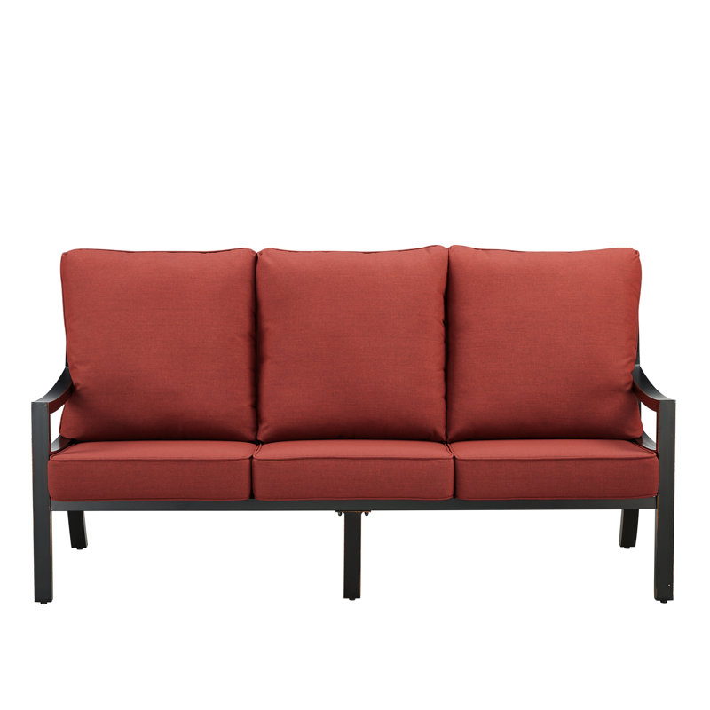 Rodesta Outdoor 3 - Seat Patio Sofa, Red