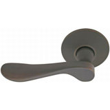 Luzern Wave/Drop Passage (Hall & Closet) Door Lever with Round Rosette