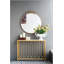 Miroir rond, miroir mural avec cadre en métal pour salle de bain