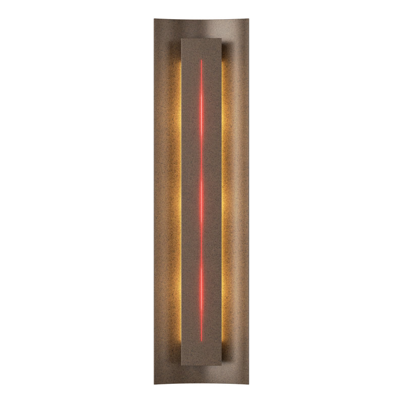 Gallery Dimmable 8 Lbs Flush Mount Scone, Bronze, Red