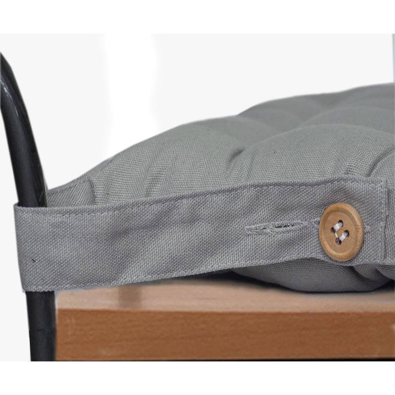 Chair Pad Cushion, Silver