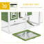 Dalessandro Weather Resistant Rabbit Hutch