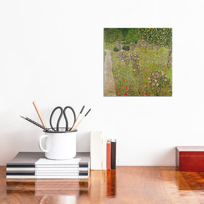 Orchard with roses- Gallery-Wrapped Canvas Giclée
