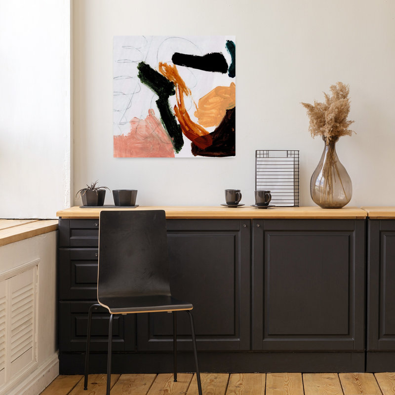 Art contemporain contemporain abstrait, H 18 po x l 18 po